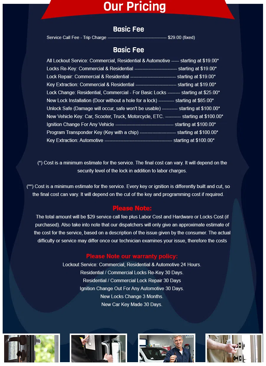 Edmonds Locksmith Service Edmonds, WA 206-801-9765 - Pricelist-3